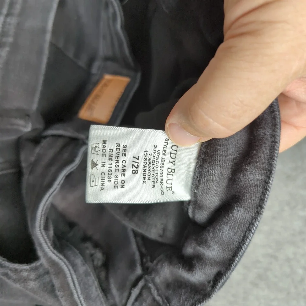 Judy Blue Jeans Womens‎ 28 Black Joggers High Rise Casual Tapered